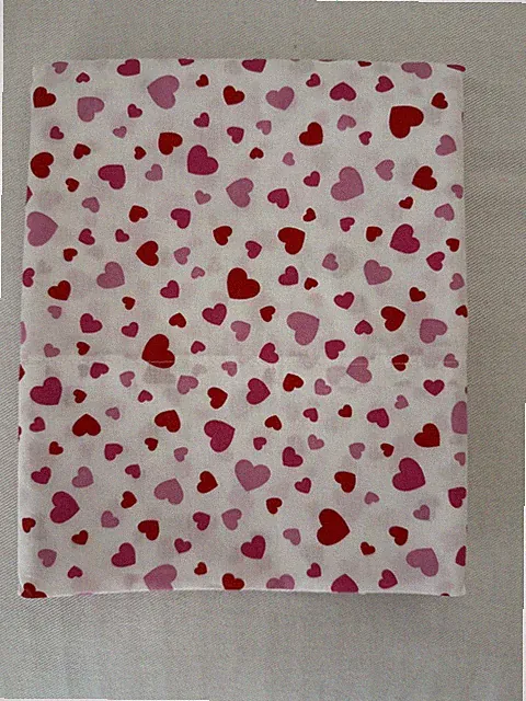 Kate Spade Pillowcase (1) Cotton Percale Pink Hearts Valentines NWOT