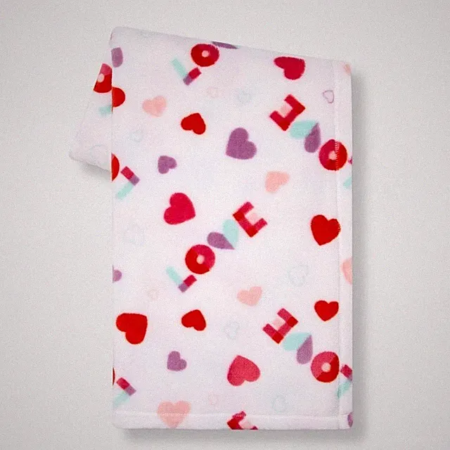 Love Hearts Plush Throw Blanket Extra Soft Cozy 50×60 NWT Valentines