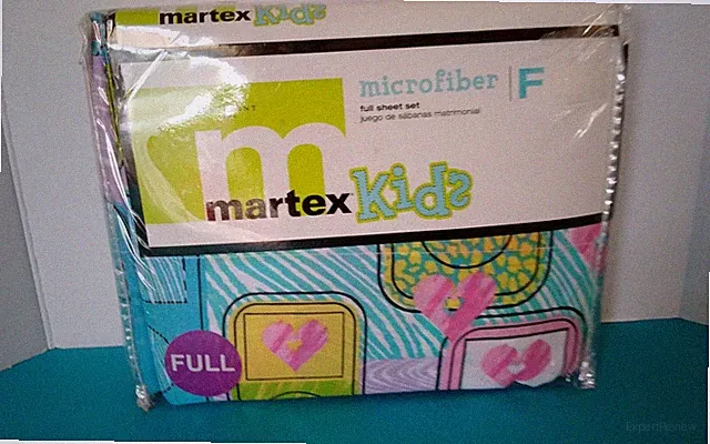 MARTEX Kids FULL SHEET SET 4 piece Pink Blue Yellow Hearts