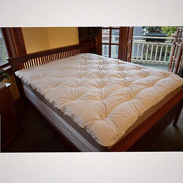 Soaring Heart Organic Wool Mattress Topper California King Size 72" x 84"