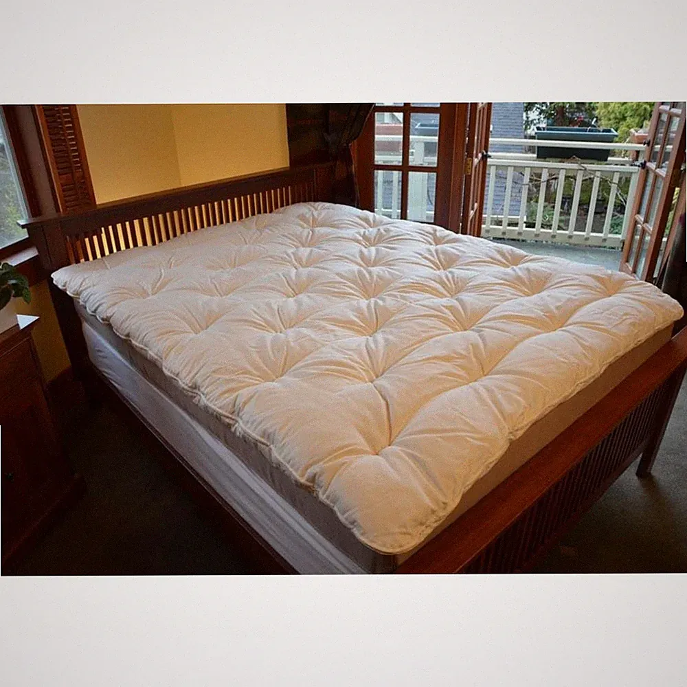 Soaring Heart Organic Wool Mattress Topper Full 54" x 75" Bedding