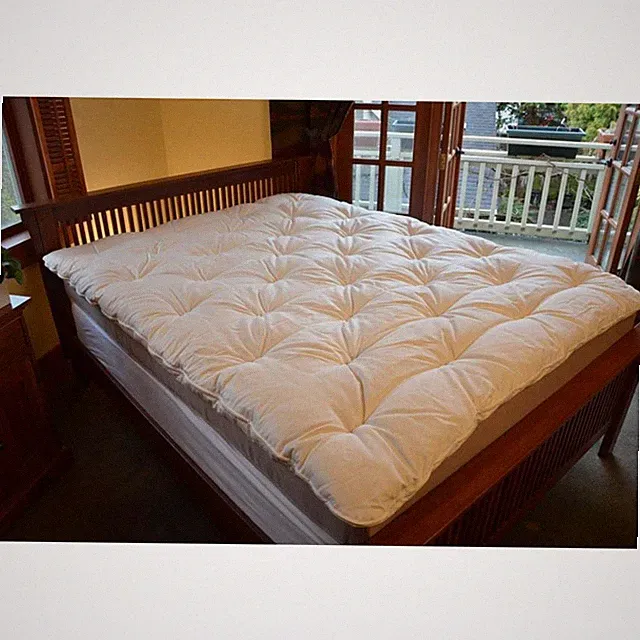 Soaring Heart Organic Wool Mattress Topper King 76" x 80" Bedding
