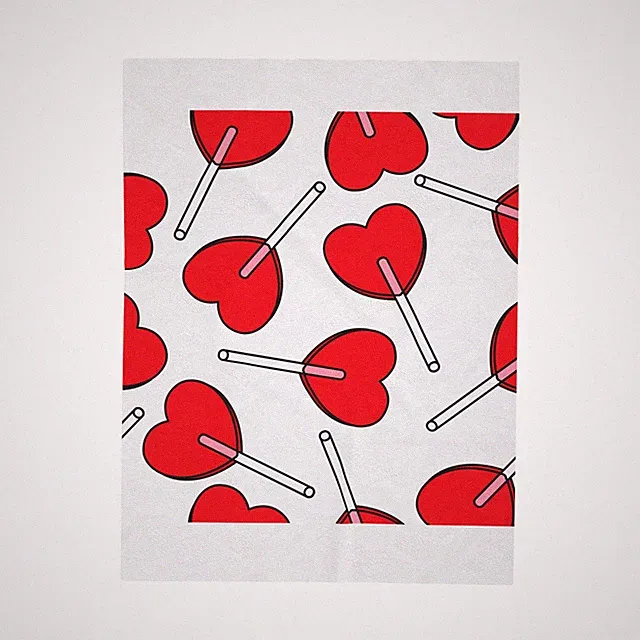 Valentines Heart Velveteen Plush Blanket - Romantic Love Cozy Throw, Bedding