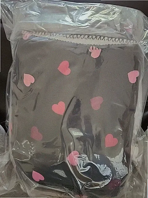 VICTORIA'S SECRET SHERPA BLANKET 50 X 60 BLACK WITH HEARTS LIMITED ED NEW